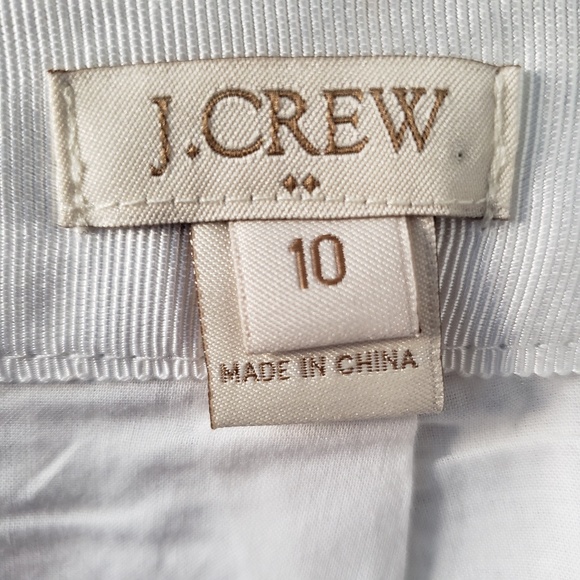 J. Crew Blue and White Patterned Cotton Skirt - Picture 4 of 5